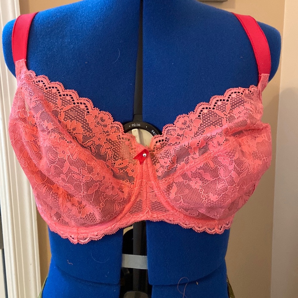 Freya Pink Unlined Lace Balconette